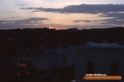 downtown Globe arizona evening